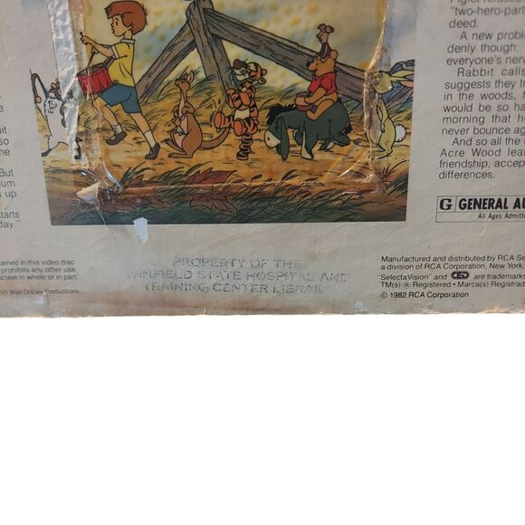 Winnie The Pooh - Vtg CED VideoDisc Walt Disney Productions RCA 1982 - Picture 4 of 4